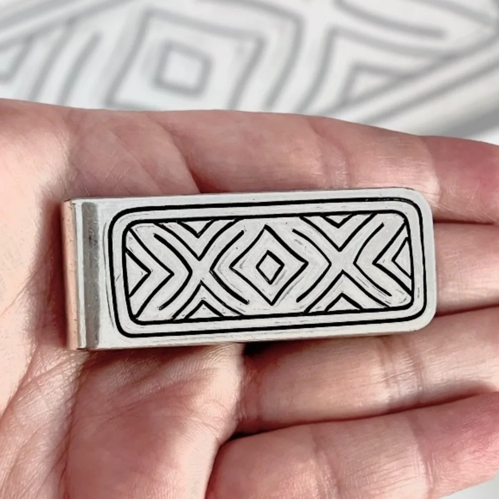 James Avery retired HEAVY solid money slip sterling silver